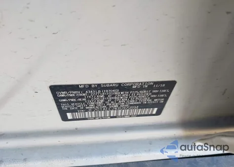 2019 Subaru Crosstrek 2.0I Premium z USA, uszkodzony, nr VIN JF2GTAEC2K8265894